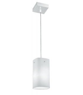SQUARE Slim Pendant Ceiling Light White 10x10x23cm