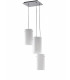 SQUARE 3 Light Cluster Pendant Ceiling Light White 25x25x23cm-1