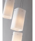 SQUARE 3 Light Cluster Pendant Ceiling Light White 25x25x23cm-2