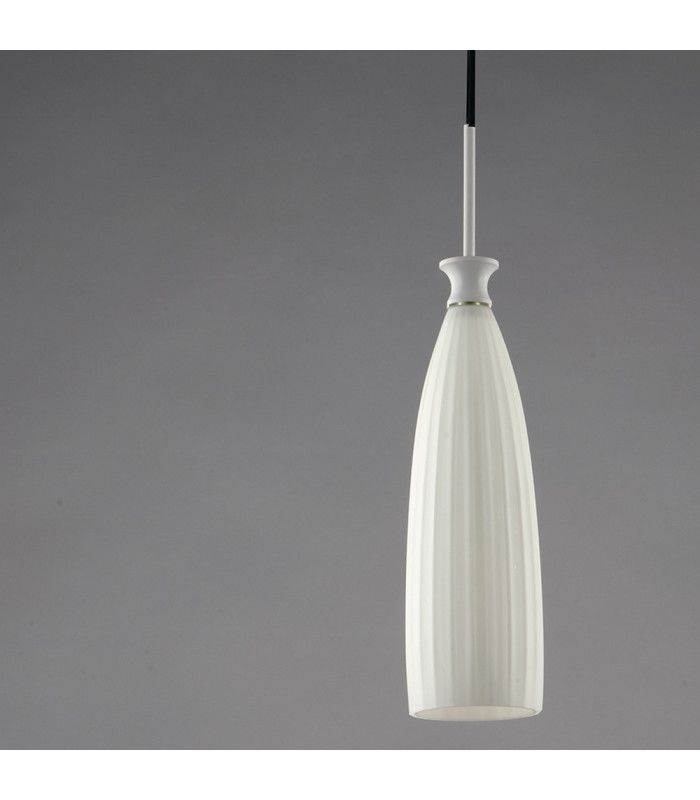 SWING Slim Pendant Ceiling Light White 15x27cm-2