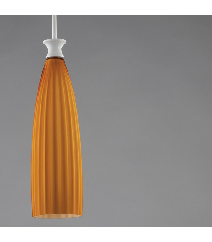 SWING Slim Pendant Ceiling Light Amber 15x27cm-2