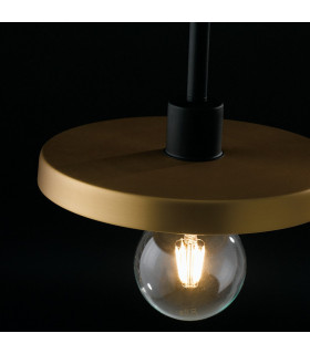 TWIGA 2 Light Straight Bar Pendant Ceiling Light Black Gold 85x91.3x25cm-2