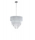 TWIST Cylindrical Pendant Ceiling Light White 40x37.5cm-1