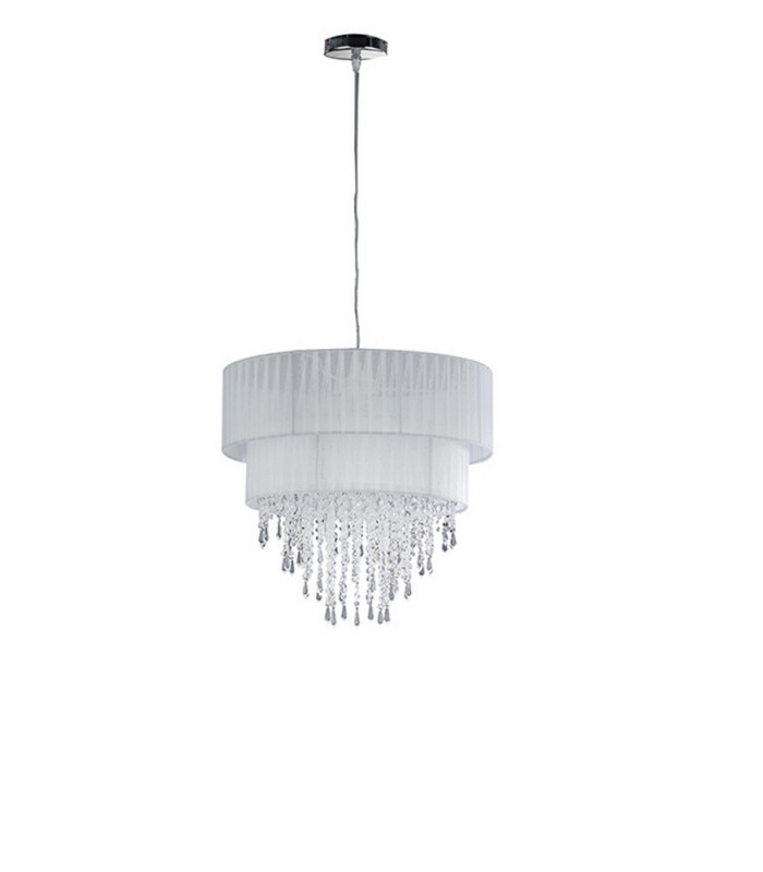 TWIST Cylindrical Pendant Ceiling Light White 40x37.5cm-1