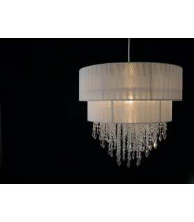 TWIST Cylindrical Pendant Ceiling Light White 40x37.5cm-2