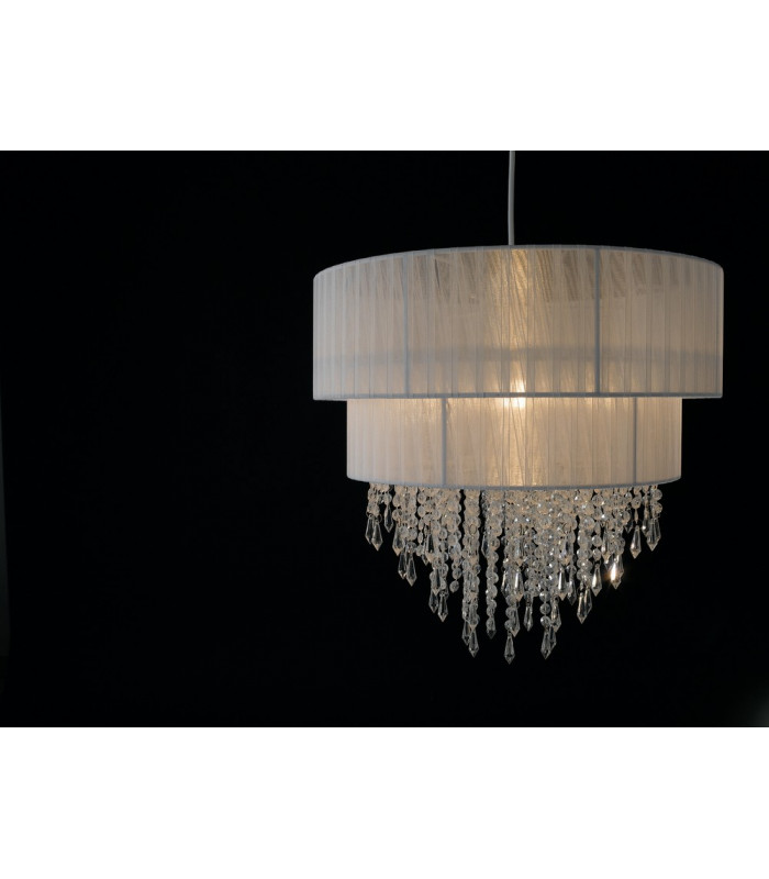 TWIST Cylindrical Pendant Ceiling Light White 40x37.5cm-2