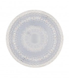 UNIKA LED Patterned Glass Flush Ceiling Light White 2400lm CCT 39cm-1
