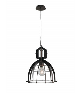 URBAN Wire Frame Pendant Ceiling Light Bronze 40x46cm
