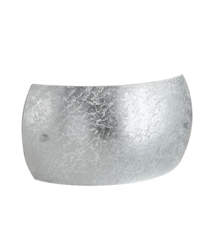 VANITY 2 Light Flush Wall Light Silver 27x15x8.5cm