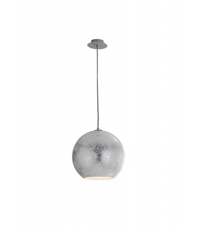 VANITY Dome Pendant Ceiling Light Silver 30x29cm