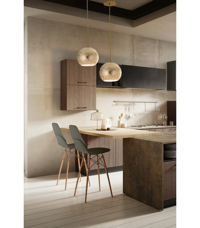 VANITY 3 Light Dome Pendant Ceiling Light Gold 40x33cm-2