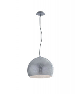 VANITY 3 Light Dome Pendant Ceiling Light Silver 40x33cm-1