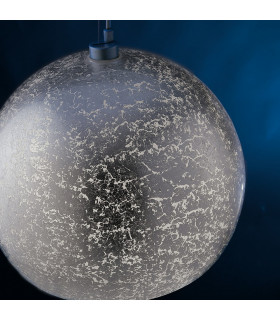 VANITY 3 Light Dome Pendant Ceiling Light Silver 40x33cm-2