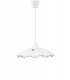 VICTORIA Dome Pendant Ceiling Light White 42x30cm