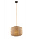 ZEN Cylindrical Pendant Ceiling Light Wood 40x31cm-1