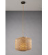 ZEN Cylindrical Pendant Ceiling Light Wood 40x31cm-2