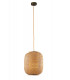 ZEN Cylindrical Pendant Ceiling Light Wood 30x37cm-1