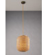 ZEN Cylindrical Pendant Ceiling Light Wood 30x37cm-2