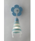 FATINA Children's Wall Light Blue 13x35cm-3