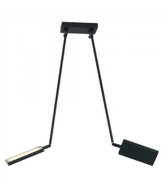 BOOK LED 2 Light Semi Flush Light Black 2600lm 3200K 85x16x15-200cm-1