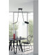 BOOK LED 2 Light Semi Flush Light Black 2600lm 3200K 85x16x15-200cm-2