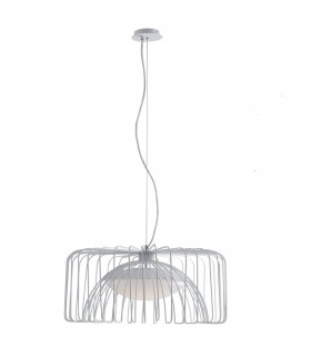 COUGAR LED Wire Frame Pendant Ceiling Light White 1920lm 4000K 50x26cm-1