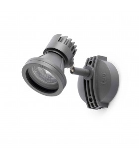 1 Light Outdoor Wall Spotlight Grey IP65, GU10 - 1