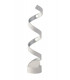HELIX LED Swirl Table Lamp White Silver 960lm 3000K 14.5x66cm