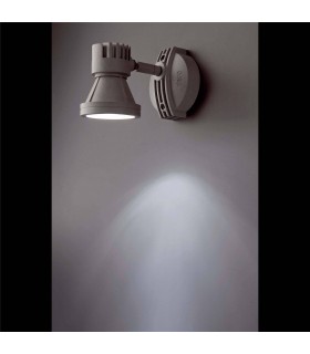 1 Light Outdoor Wall Spotlight Grey IP65, GU10 - 2