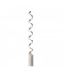 HELIX LED Swirl Floor Lamp White Silver 2400lm 3000K 14.5x152cm