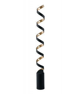 HELIX LED Swirl Floor Lamp Black Gold 2400lm 3000K 14.5x152cm-1