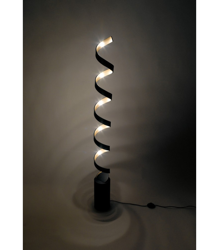 HELIX LED Swirl Floor Lamp Black Gold 2400lm 3000K 14.5x152cm-2