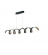 HELIX LED Swirl Pendant Ceiling Light White Silver 2400lm 3000K 125x13.5cm-1