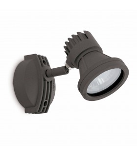 1 Light Outdoor Wall Spotlight Dark Grey IP65, GU10 - 1