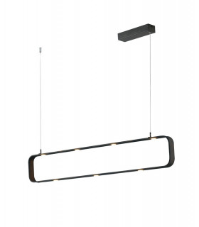 MOKA LED Pendant Ceiling Light Brown 3150lm 3000K Dimmable 100x16x6.5cm-1