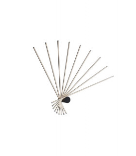 SHANGHAI LED Semi Flush Light Black 3860lm 4000K 120x100x25cm
