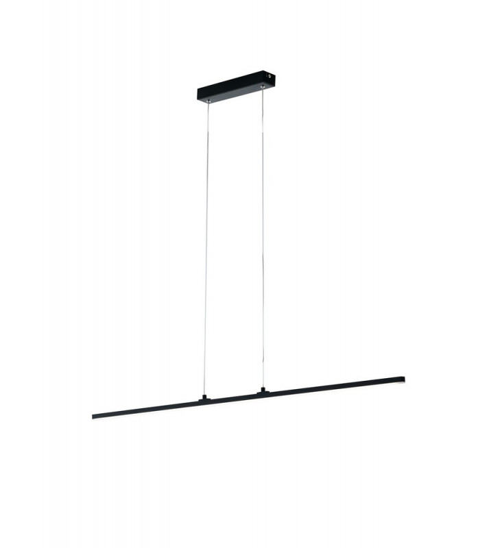 SHANGHAI LED Pendant Ceiling Light Black 1700lm 3000K 100x1.5x1.2cm