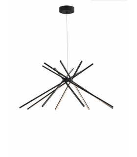 SHANGHAI LED Pendant Ceiling Light Black 2370lm 4000K 113x51.5cm-1