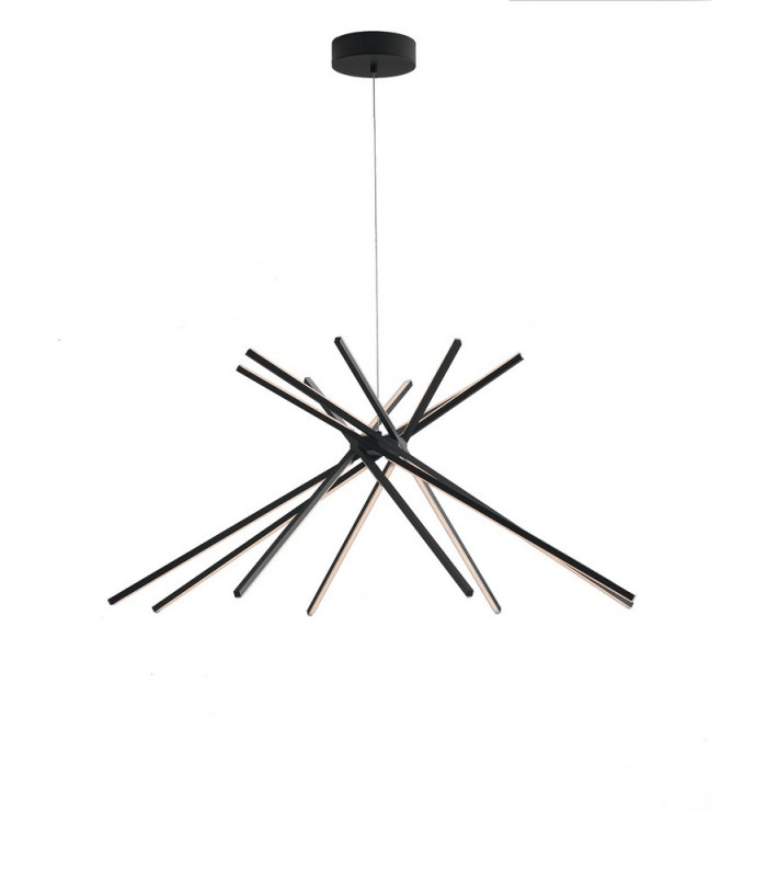 SHANGHAI LED Pendant Ceiling Light Black 2370lm 4000K 113x51.5cm-1