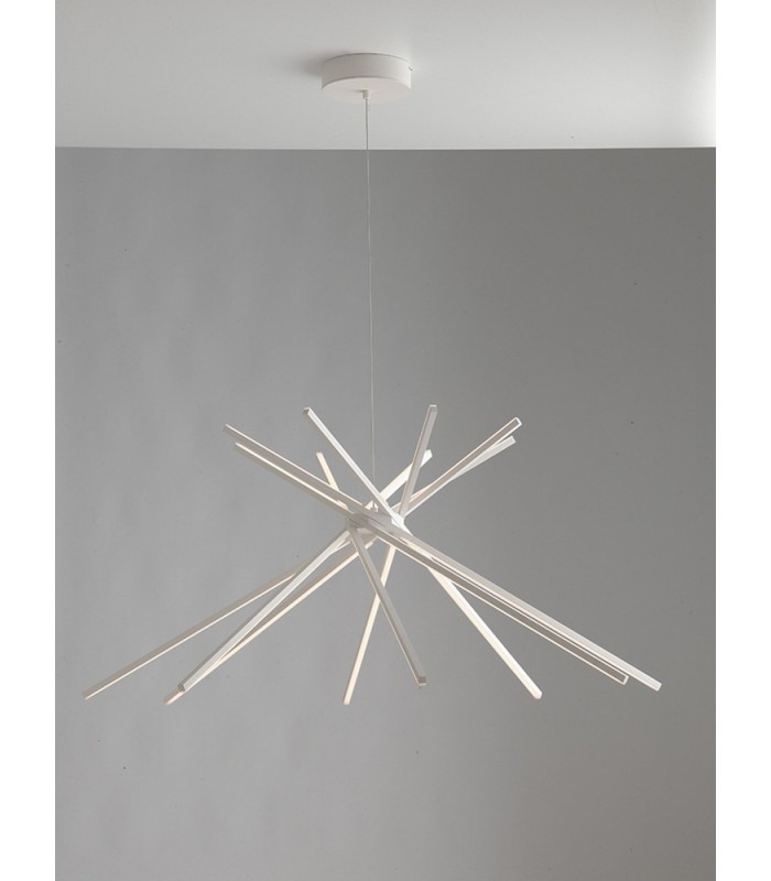 SHANGHAI LED Pendant Ceiling Light White 2860lm 3000K 113x51.5cm-2