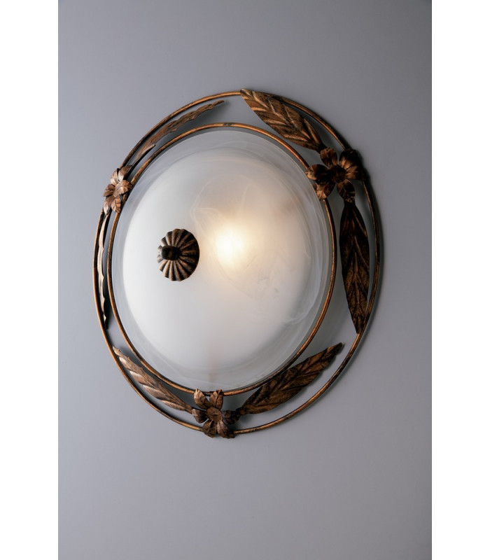 RICCIO 2 Light Decorative Flush Ceiling Light White 40cm-3