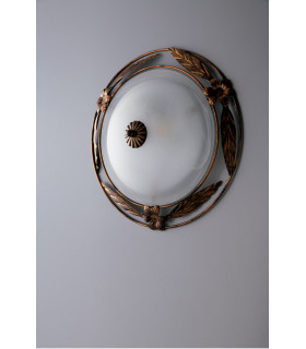 RICCIO 3 Light Decorative Flush Ceiling Light White 50cm-2