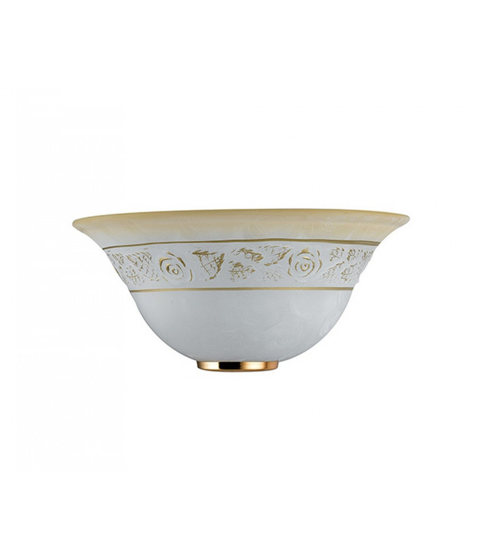 ROSY Wall Uplight Amber 30x15cm
