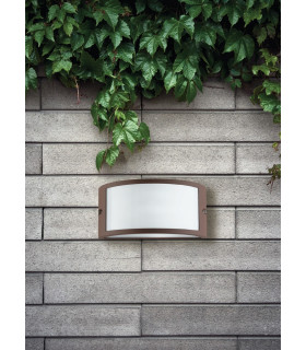 AUSTIN Outdoor Flush Wall Light Bronze IP54 25x13x12cm-2