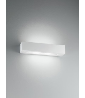 CANDIDA 2 Light Plaster Wall Light White 36x9x7cm-2