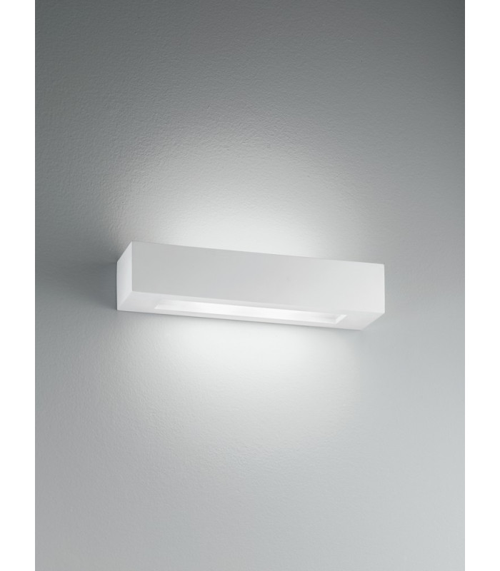 CANDIDA 2 Light Plaster Wall Light White 36x9x7cm-2