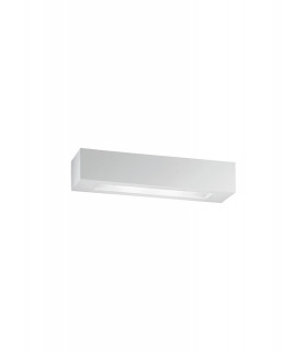 CANDIDA 2 Light Plaster Wall Light White 45x9x7cm