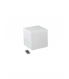 SOLAR GECO Outdoor LED Portable Lamp White IP65 RGBW 40x40x40cm-1