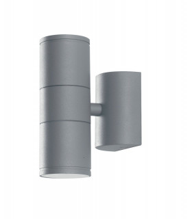 JUMP Outdoor 2 Light Up Down Light Silver IP44 16x11x6cm-1
