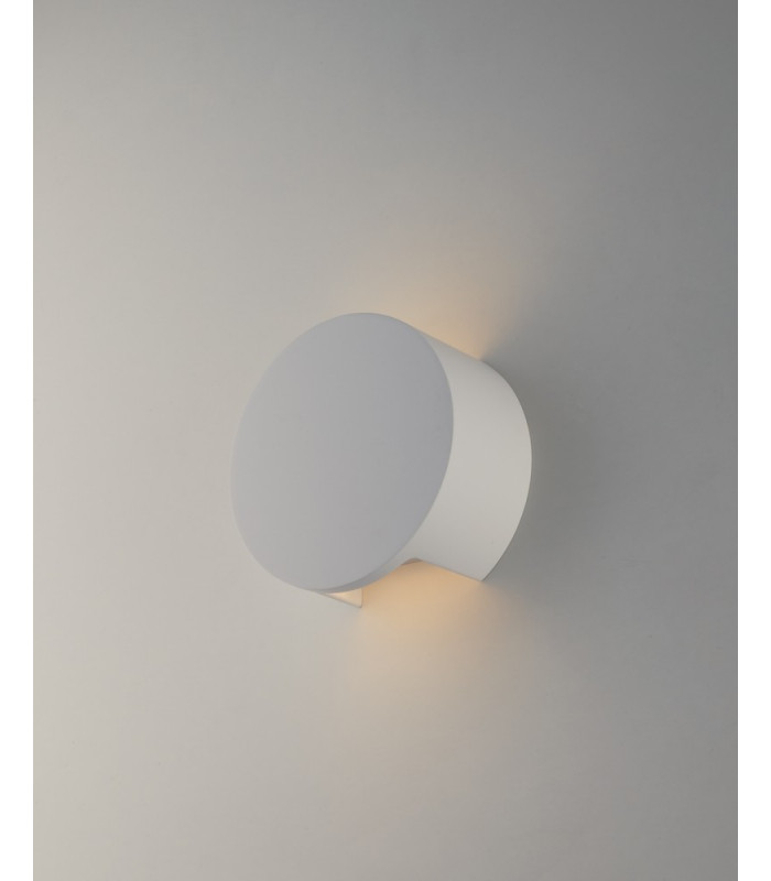 LEIRON Plaster Wall Light White 15.5x7cm-3